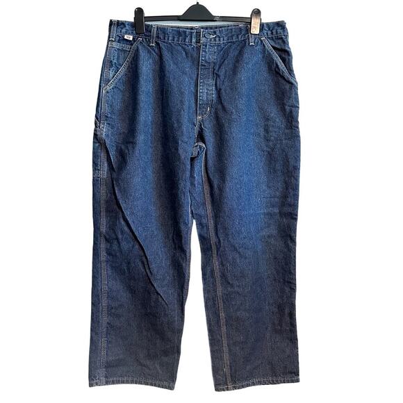 Carhartt Men's Flame-Resistant Denim Dungaree NFPA 2112 Work Pants Size 42x30